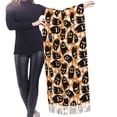 thumbnail image 4 of Shawl Wraps for Women - halloween funny ghost Oversized Fall Winter Fashion Blanket Scarf for Women, 4 of 6