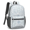 thumbnail image 2 of Pioneer Flower Floral Print Pattern 17" School Backpacks for Teens,Waterproof Oxford Fabric,S-Shape Padded Straps for School,Travel,Hiking,Camping, 2 of 5