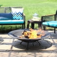 thumbnail image 3 of Sunnydaze Classic Elegance 39" Round Wood-Burning Black Finish Steel Replacement Fire Bowl, 3 of 13
