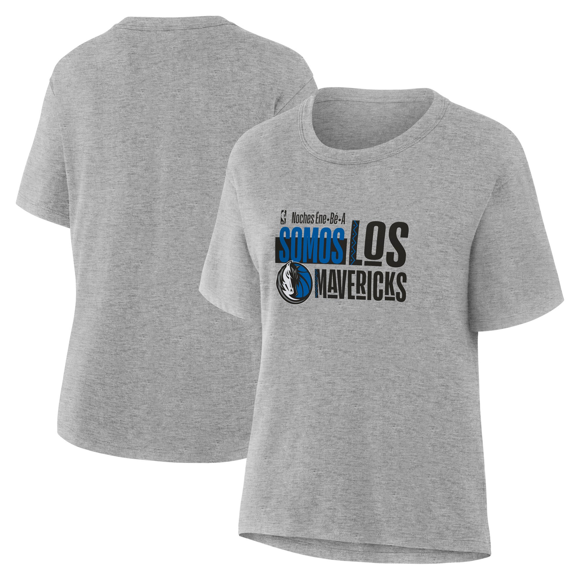 Women's Gray Dallas Mavericks Noches Training T-Shirt