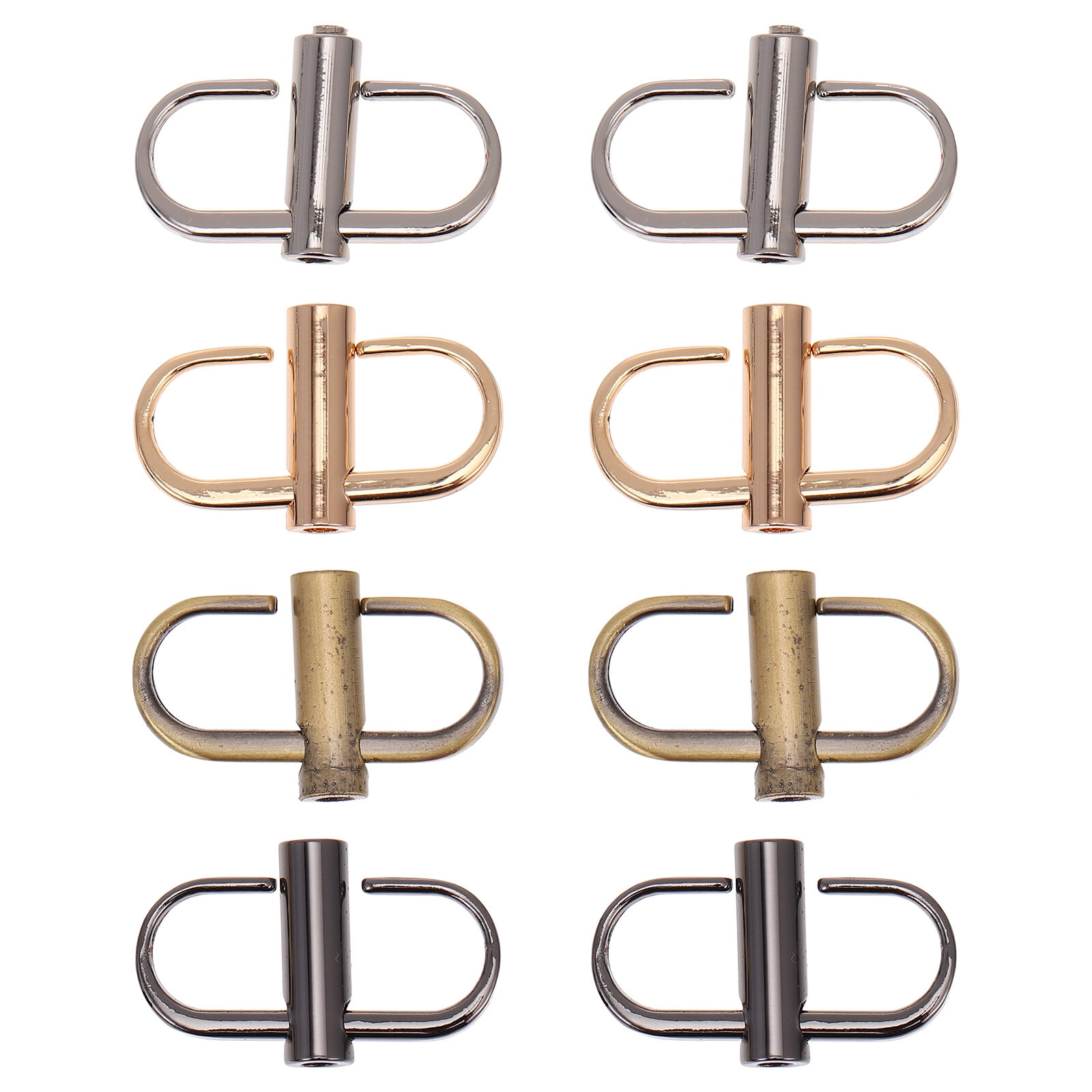 HEMOTON 8 Pcs Strap Adjustment Buckles Compact Belt Buckles