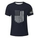 thumbnail image 3 of Playera Para Hombre, Camiseta De Manga Corta Con Cuello Redondo Y Estampado Del Día De La Independencia Para Hombre, Camiseta Floral De Moda, Camiseta De Fondo, 3 of 4