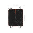 thumbnail image 2 of Tineasur Black Waterproof Car Dog Seat Cover Back Seat Protector for Travel and Daily Use, 2 of 8