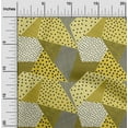 thumbnail image 1 of oneOone Cotton Jersey Yellow Fabric Dot|Check & Triangle Geometric Sewing Craft Projects Fabric Prints By Yard 58 Inch Wide, 1 of 4