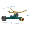 thumbnail image 4 of Sprinkler Orbit de 3 brazos de metal con base entre ejes, 4 of 7