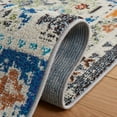 thumbnail image 6 of SAFAVIEH Madison Lanford Vintage Geometric Area Rug, Navy/Beige, 4' x 6', 6 of 9