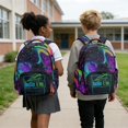 thumbnail image 5 of Whosucclay Neon Frog 17 Inch Rucksack for Girls Boys, Lightweight Adjustable Straps Large Capacity School Bookbag for High School Kindergarten Elementary School, 5 of 8