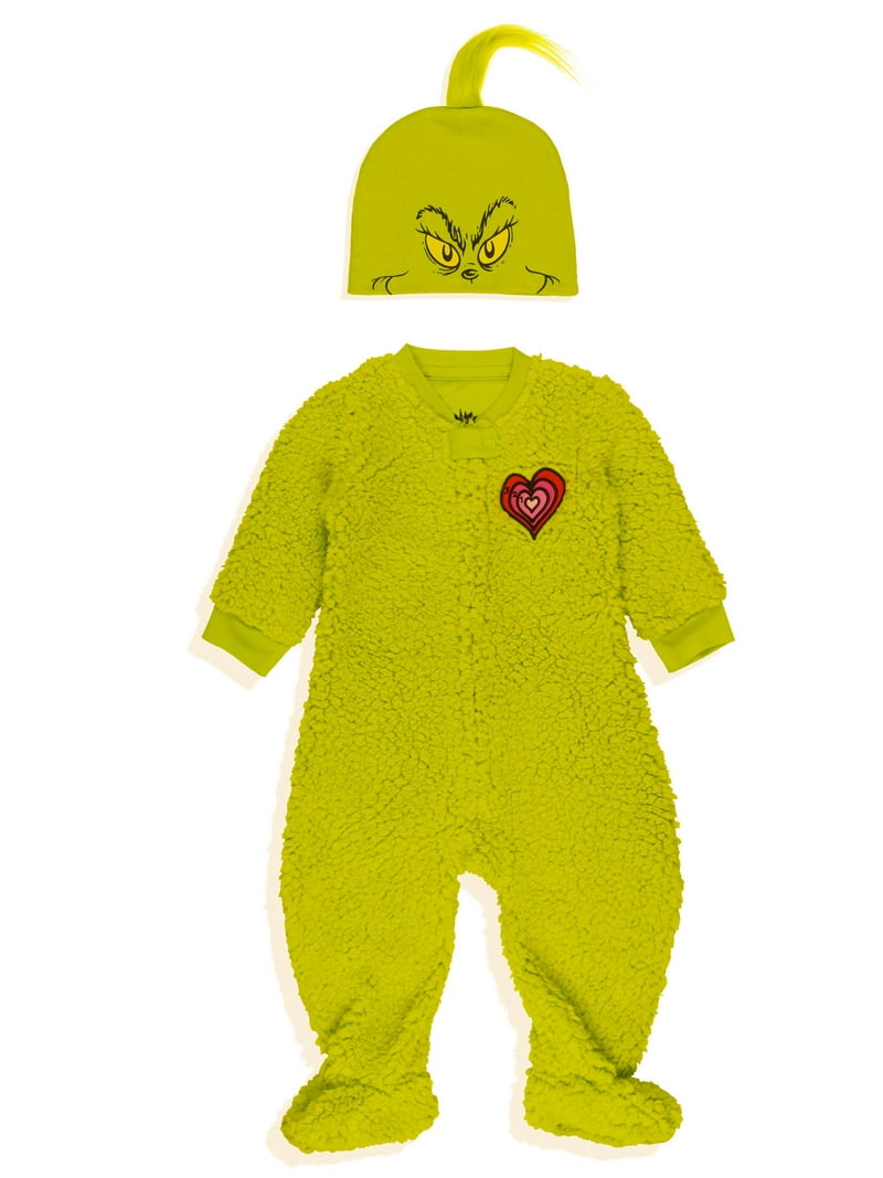 Grinch Onesie Pajamas Walmart Seuss Baby Unisex The Grinch