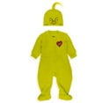 thumbnail image 4 of Dr. Seuss Baby Unisex The Grinch Christmas Matching Family Pajamas Union Suit, Sizes 9M-18M, 4 of 11
