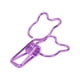 thumbnail image 4 of 100 clips de carpeta huecos con forma de oso, clips pequeños de metal resistentes para documentos de oficina, cuentas, color morado, 4 of 5