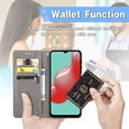 thumbnail image 5 of for Samsung Galaxy A32 4G (Not 5G) Wallet Case,Mandala Embossing PU Leather Girls Case with Credit Card Holder & Hand Strap Flip Folio Closure Cover for Samsung Galaxy A32 4G MTL Gray, 5 of 14