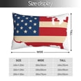 thumbnail image 2 of Kdxio Cotton Pillow Cases 20"x30" Pillowcases,Soft and Breathable Bedroom Pillow Cases-American Flag Map-No Pillow Core, 2 of 5