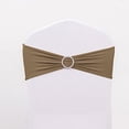 thumbnail image 2 of BalsaCircle 5 Spandex Chair Sashes Silver Round Buckle Party Ceremony Decorations Cheap, 2 of 8