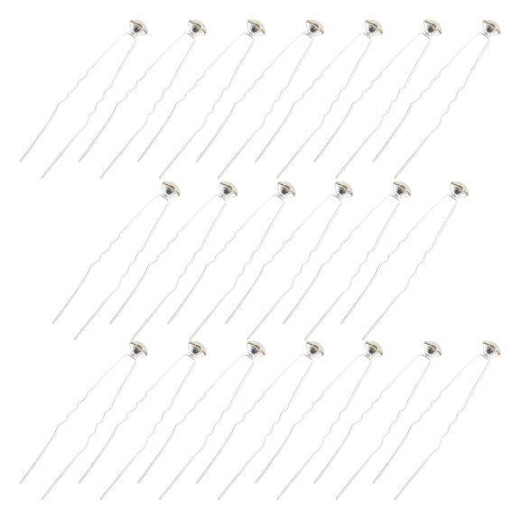CTIRCHIU 20pcs Vintage U Shaped Metal Hairpin for Women Wedding Party