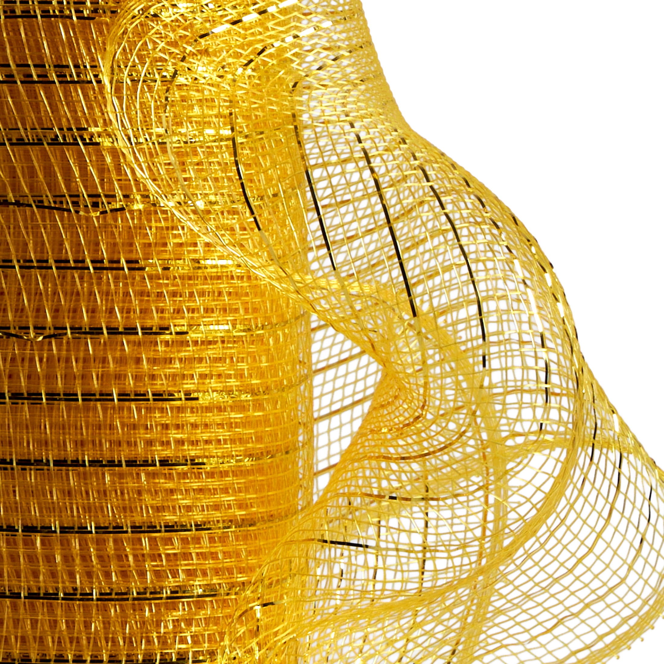 Simplicity mesh yellow/gold 5.5in 10 yard, prefect for wreaths and decorating