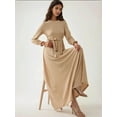 thumbnail image 4 of Textured Crew Neck Maxi Dress, 4 of 6