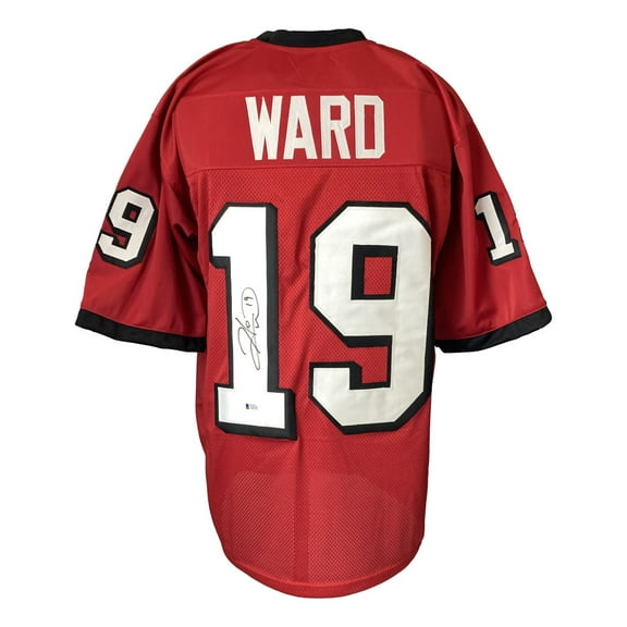 Hines Ward Georgia Signed Red Football Jersey BAS