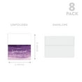 thumbnail image 5 of Koyal Wholesale Wedding Day Gift Cards with Envelopes Purple Ombre Watercolor To My Bridesmaid On My Wedding Day (8), 5 of 5