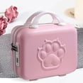 thumbnail image 5 of Small Suitcase Case with Handle Cartoon Upright Luggage Set 14 inch Luggage Case for Laptops Toiletries Documents Travel Shoes Pink, 5 of 8