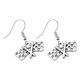 thumbnail image 3 of 1 par de pendientes con bandera a cuadros, pendientes para el día de la carrera, joyería, pendientes con dijes de carreras, 3 of 5