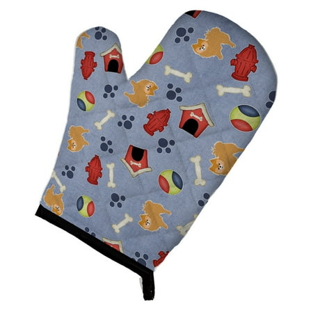 

Carolines Treasures BB4110OVMT Dog House Collection Red Pomeranian Oven Mitt Large multicolor