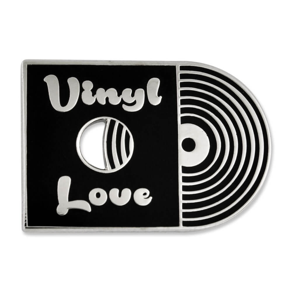 PinMart's Retro Vinyl Love Record Music Trendy Enamel Lapel Pin