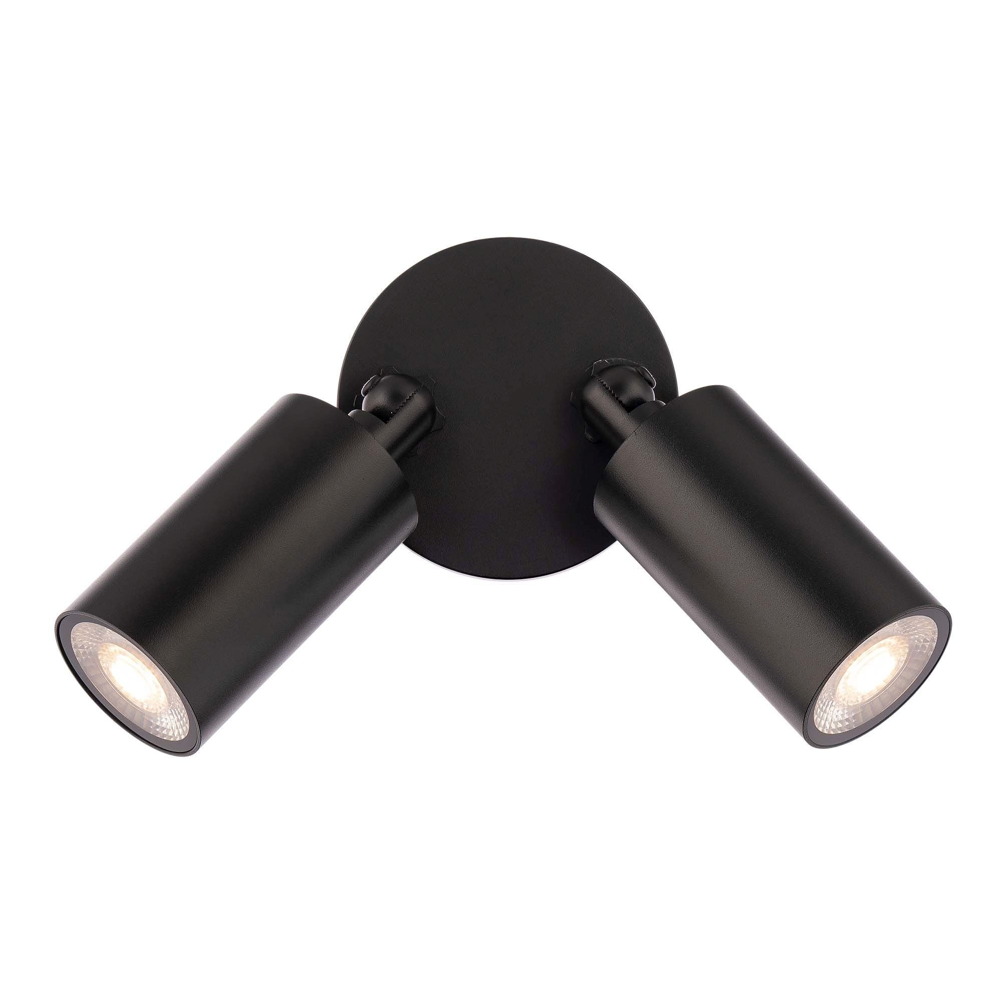 WS-W230302-30-BK WAC Limited Cylinder - 16.5W 2 LED Outdoor Wall Mount-5.06 Inch Tall and 4.75 Inch Wide-Black Finish