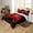 Red Dark Black, variant on Erosebridal Red Gradient Hexagon Comforter Cover Twin, Geometry Honeycomb Bedding Twin Size, Black Room Decor, Reversible 2-Piece (No Comforter)