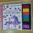 thumbnail image 6 of Children Fingerprinting Books With Rubber Stamps Ink Pad AMERTEER Activities Doodling Book Animal Garden Kindergarten DIY Craft Toy, 6 of 6