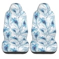 thumbnail image 1 of LAKIMCT Abstract Peacock Feathers Car Seat Covers Vehicle Front Seat Covers Universal Fit Seat Protector, 1 of 9