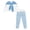 Blue White Stripe Bowtie, variant on Long Sleeve Pajamas for Sleepwear Nightwear, Crewneck Comfy Jogger Pants Pajama Sets, Cute Cartoon Shark