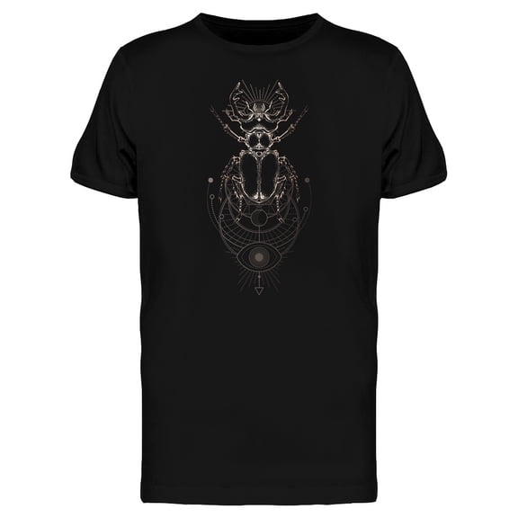 Stag Beetle Sacred Geometric Art Tee Men's -Image by Shutterstock