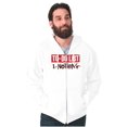 thumbnail image 5 of Lazy To Do List Chillin Relaxing Zip Up Hoodie Men's Women's Brisco Brands X, 5 of 6
