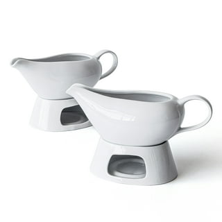 Eastbuy Gravy Boats - Gravy Warmer,304 Stainless Steel Thermal Insulated  Gravy Boat with Lid Double Wall Sauce Gravy Boat Serveware Beverage  Serveware