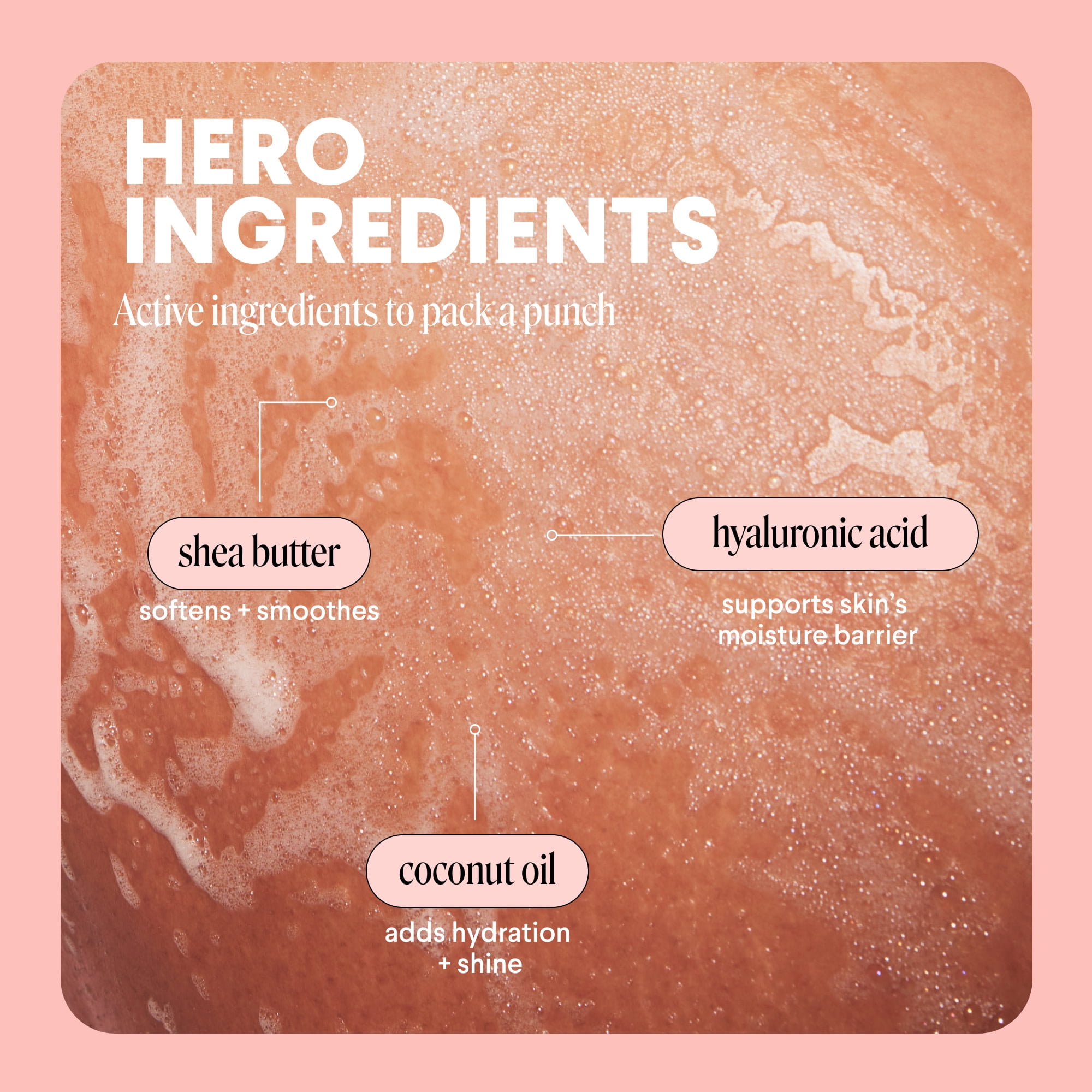 MONDAY Haircare MOISTURE Body Wash Hydrates Nourishes All Skin Types, Hyaluronic Acid, 20.2 fl oz