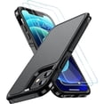 thumbnail image 2 of SPIDERCASE Diseñado para iPhone 12/iPhone 12 Pro, [protección contra caídas de grado militar de 10 pies] [con 2 protectores de pantalla de vidrio templado] Funda protectora para iPhone 12/12 Pro (negr, 2 of 4