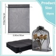 thumbnail image 2 of 30Pcs Large Organza Bags Drawstring Jewelry Pouches Bulk 12x16 Inch Black Festival Wedding Party Favor Gift Mesh Bag for Shoes Jewelry Soaps Cosmetic Storage Packaging Travel Crafts for making, 2 of 7