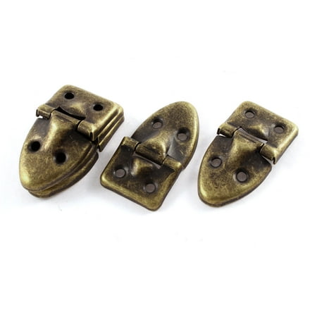 - 5pcs 53mmx29mm Vintage Style Iron Case Box Hasp Lock Latch Bronze Tone