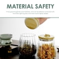 thumbnail image 2 of Dsseng Glass Kitchen Canisters Airtight Storage Jars Containers Candy Cookie Jar for Coffee Tea Snacks Rice Sugar Flour Nut Container, 2 of 6