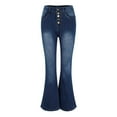 thumbnail image 6 of outfmvch jeans for women high waisted stretch flare bell bottoms jeans pants for women cargo pants, 6 of 9