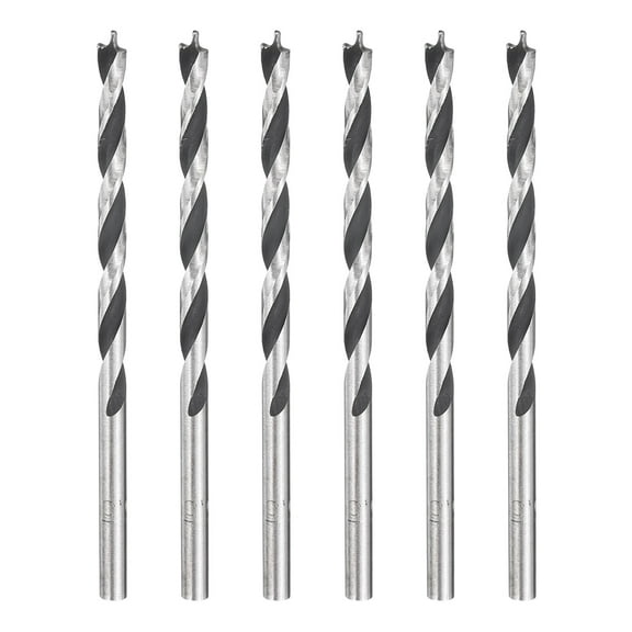 Uxcell Brad Point Drill Bits Precise Cutting with Brad Point Tip for Woods 3.5mm(9/64") 6Pcs