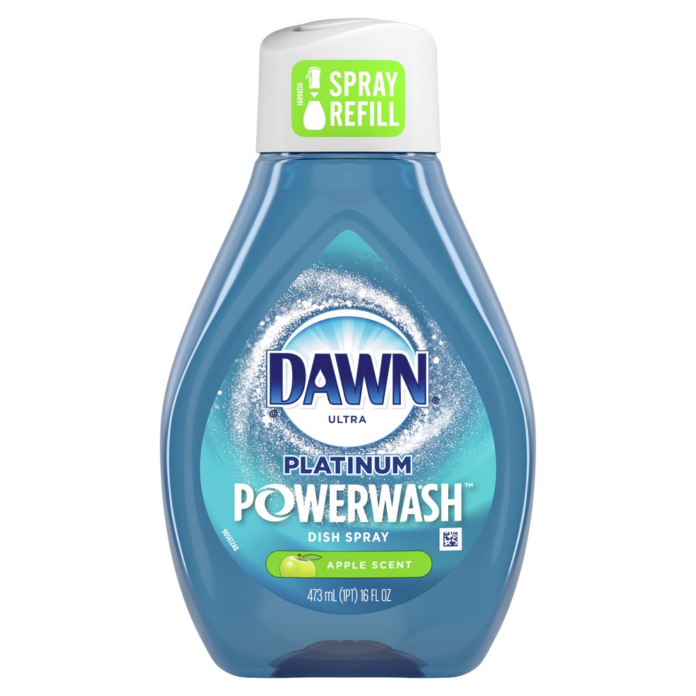 Dawn Platinum Powerwash Dish Spray, Dish Soap, Apple Scent refill, 16
