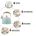 thumbnail image 2 of 2.5L wooden-handled kettle for boiling water, 2 of 4