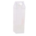 thumbnail image 2 of Botella de agua de cartón de leche, gran capacidad, sellada a prueba de fugas, de plástico PP de grado alimenticio, rectangular, transparente, 500 ml, 2 of 12