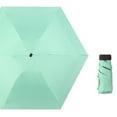 thumbnail image 4 of Compact Mini Flat Five Fold Featherlight Portable Pocket Sized Sun Blocking Travel Rain Shield Small Umbrella for Kids Lace Parasol Umbrella for Travel Inverted Umbrella Kids over Size Umbrella Wind, 4 of 4