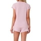 thumbnail image 3 of INSPIRAR CHIC Conjuntos de Pijamas de Manga Corta para Mujeres con Shorts de 2 Piezas Suave Cuello Redondo Ropa de Casa XL Rosa, 3 of 5