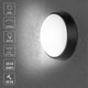 thumbnail image 2 of 18W LED 4000K IP65 Round Wall Mount Ceiling Round Dome Bulkhead Light Fixture for Indoor, Outdoor, Bedroom, Bathroom, Hallway, Corridor, Utility, Gard, 2 of 5