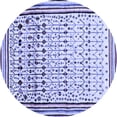 thumbnail image 1 of Ahgly Company Machine Washable Indoor Round Abstract Blue Contemporary Area Rugs, 5' Round, 1 of 4