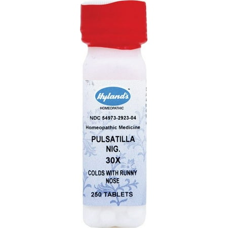 Hyland's Pulsatilla Nig. 30X Tablets, Natural Homeopathic Cold and Runny Nose Relief, 250 (Best Medication For Runny Nose)