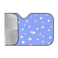 thumbnail image 2 of YFYANG Front Windshield Sun Shade, Purple Heart Pattern Foldable Car Visor for Cars, Trucks, SUVs, Medium, 2 of 9